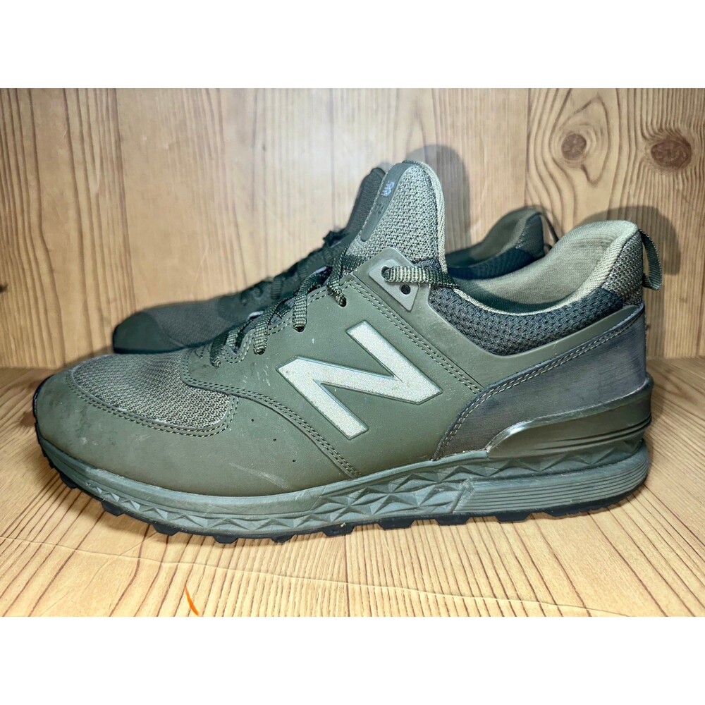 Men’s 11 - New Balance 574 Lifestyle Olive Green Sneakers Shoes MS574SCJ